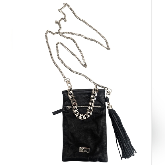 kaia Handbags - KAIA Los Angeles Leather Crossbody Pouch Phone Bag